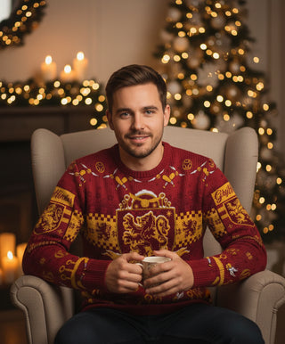 Pull Noël Harry Potter Gryffondor Quidditch - Unisexe