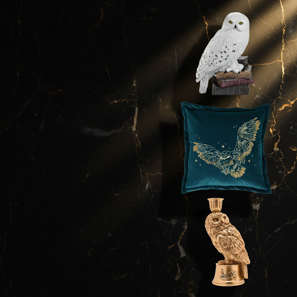 Flat lay Hedwig – Marbre Noir & Or