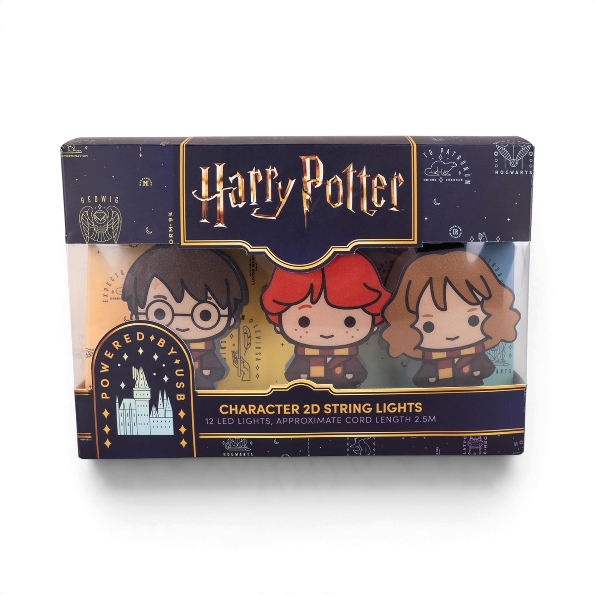 Guirlande lumineuse 2D Harry Potter La boutique Aux 2 Balais avec 12 LED personnages de 2,5 mètres