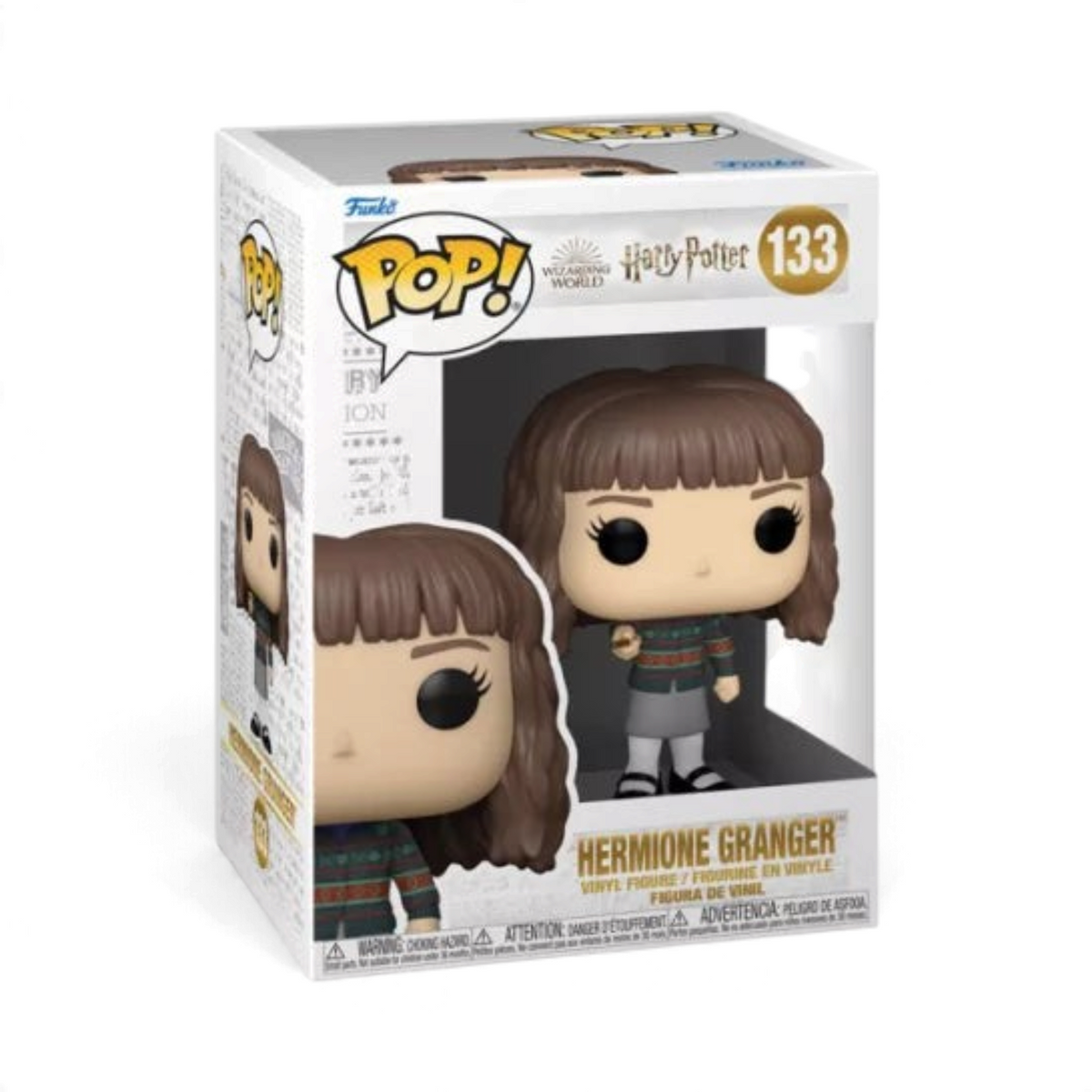Figurine Funko Pop! La boutique Aux 2 Balais Hermione Granger n°133 avec baguette, édition 20ème anniversaire