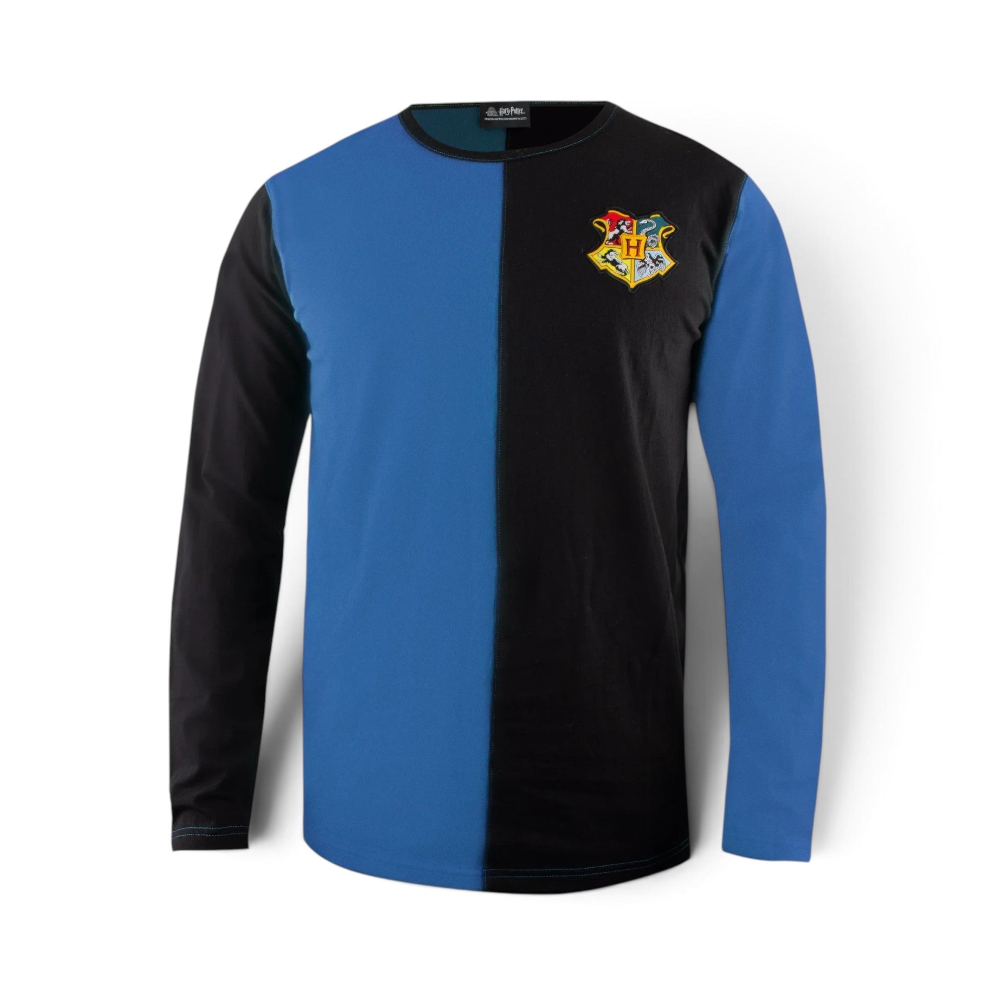 T-shirt La boutique Aux 2 Balais Serdaigle bleu et noir en coton, réplique du Tournoi des 3 Sorciers de Cho Chang.