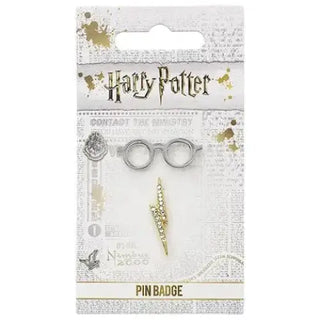 Pin’s Lunettes Et éclair - Harry Potter La Boutique Aux 2 Balais
