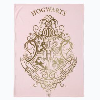 Plaid Polaire Hogwarts Rose 100x140 cm -  La boutique Aux 2 Balais
