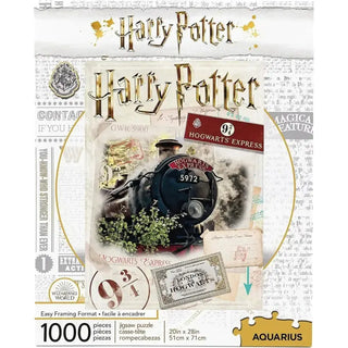 Puzzle Ticket Hogwarts Express Harry Potter 1000p La Boutique Aux 2 Balais