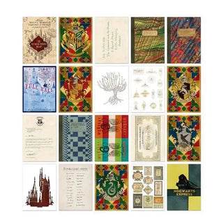 Set 20 Cartes Postales Visuels Hogwarts La Boutique Aux 2 Balais