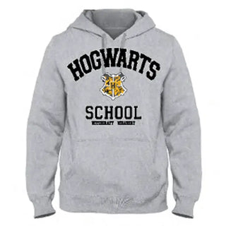 Sweat à Capuche Hogwarts School Gris La Boutique Aux 2 Balais