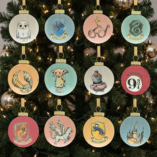 Set 12 Mini Boules de Noël Créatures Magiques - Harry Potter